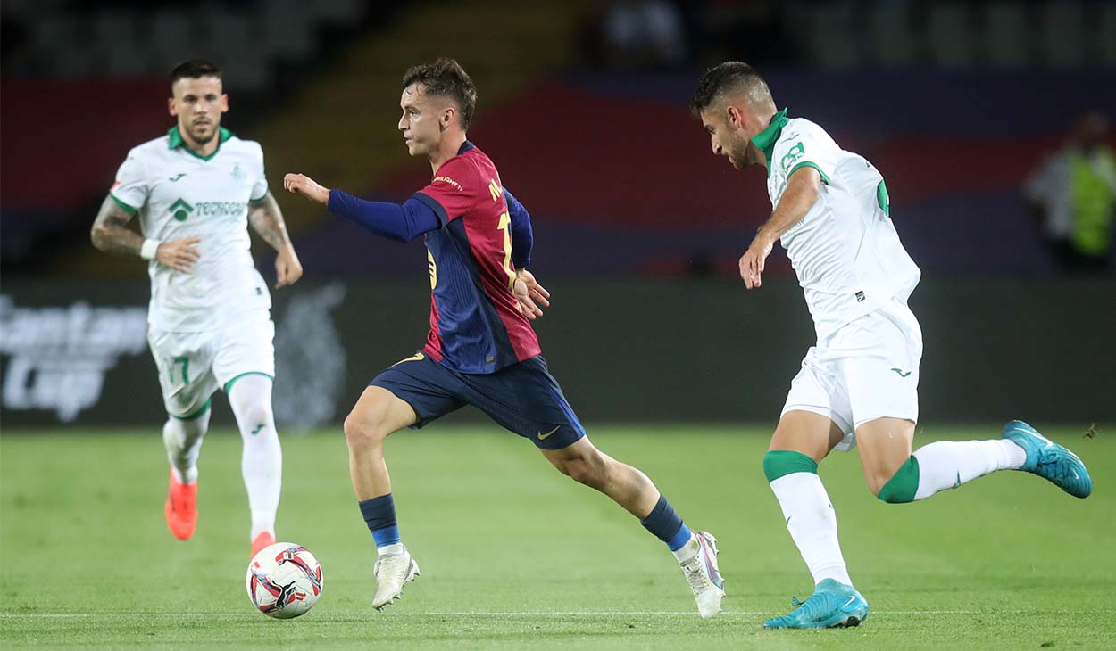 Marc Casadó durante un Barça-Getafe