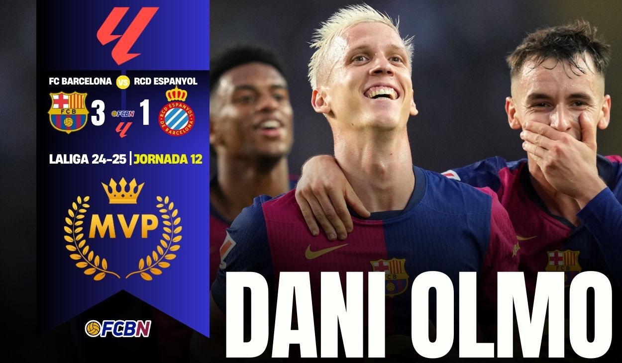 Dani Olmo, el 'MVP' del Barça-Espanyol