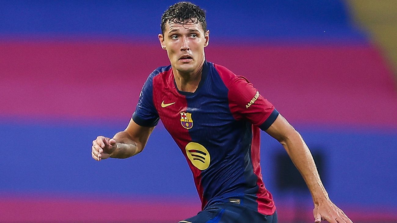 Andreas Christensen en el duelo entre el FC Barcelona en el AS Mónaco en el Trofeo Joan Gamper 2024 25