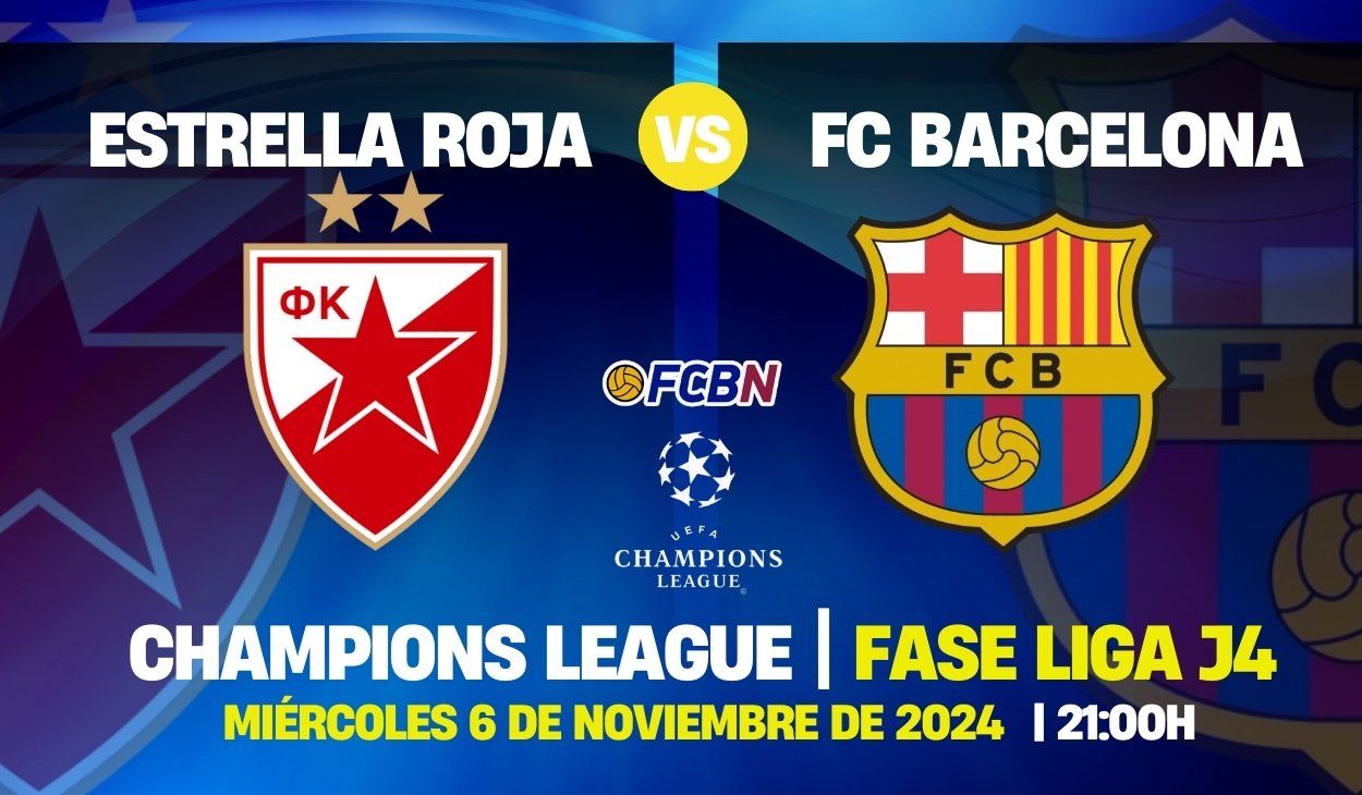 Previa Estrella Roja vs FC Barcelona Champions League