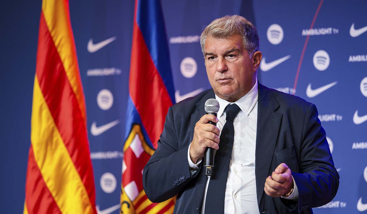 Joan Laporta, presidente del FC Barcelona