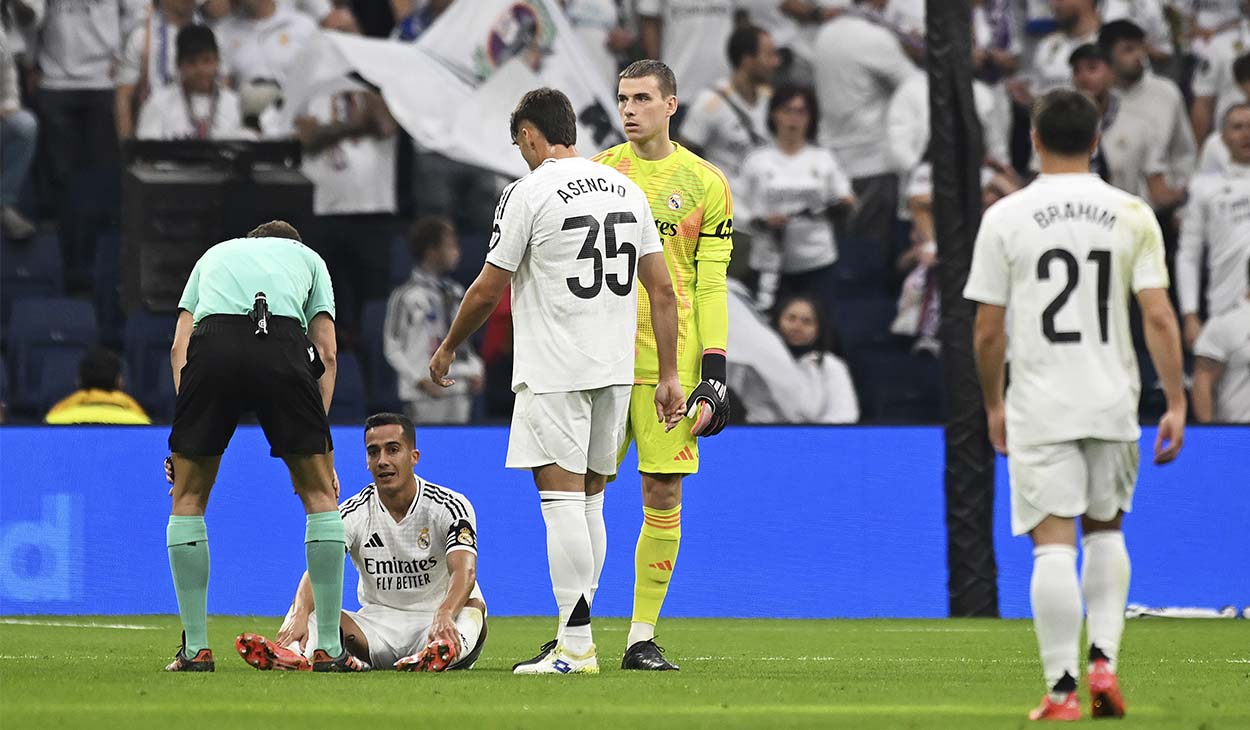 Lucas Vázquez, uno de los lesionados ante el Osasuna (4-0)