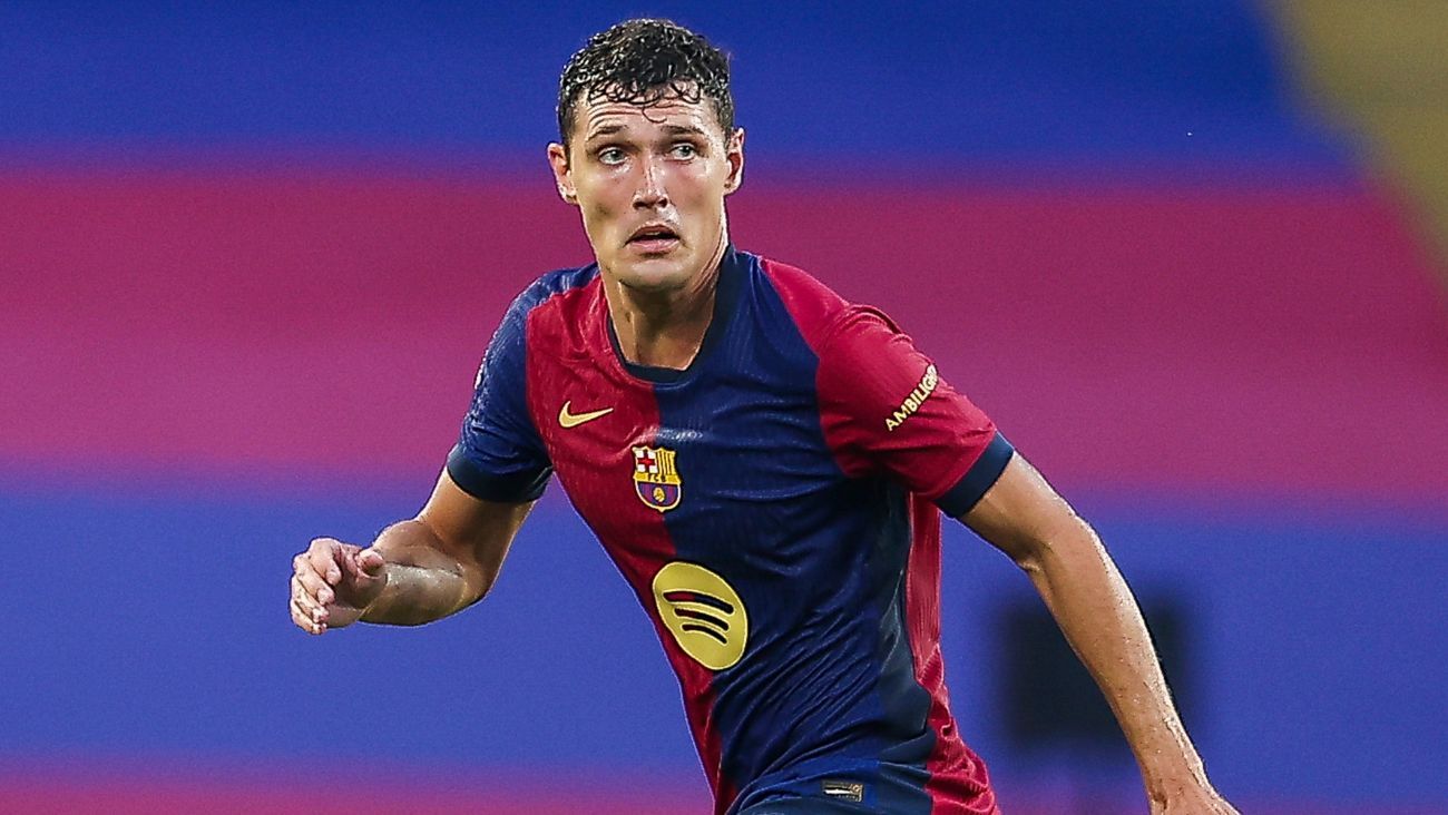 Andreas Christensen en el duelo entre el FC Barcelona y el AS Mónaco en el Trofeo Joan Gamper 2024 25