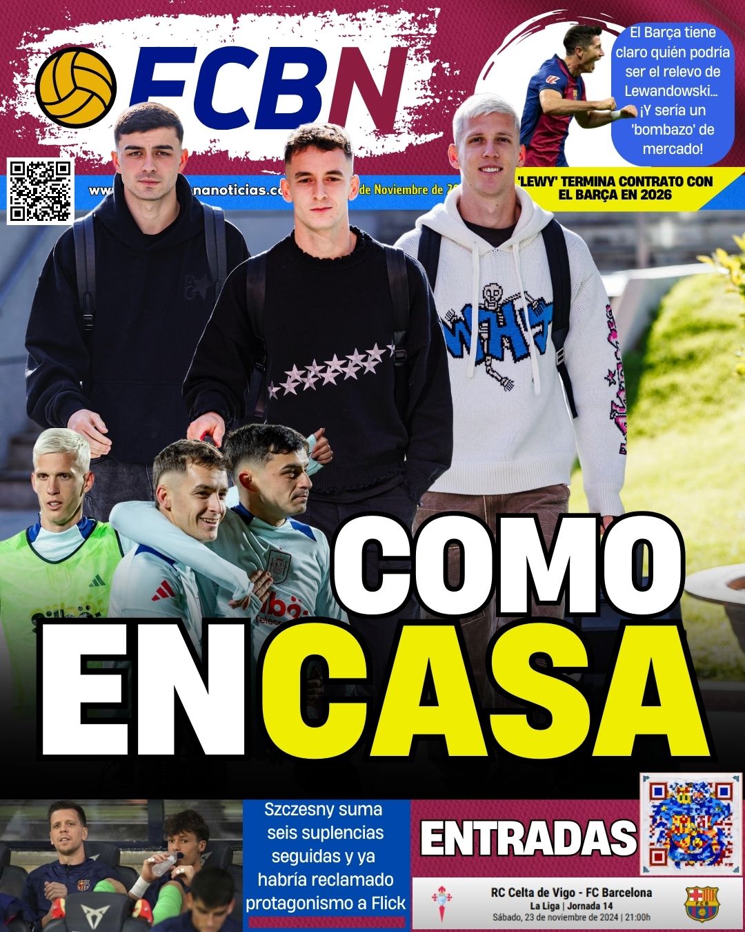 Portada de FCBN 14/11/2024: COMO EN CASA