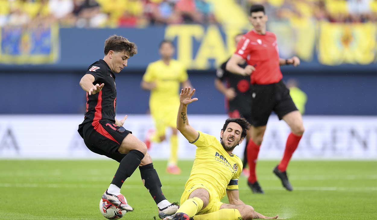 Pablo Torre en un partido contra el Villarreal