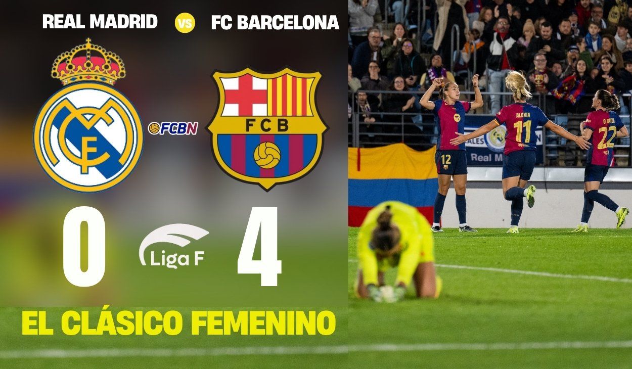 Crónica del partido Real Madrid F 0-4 Barça Femení