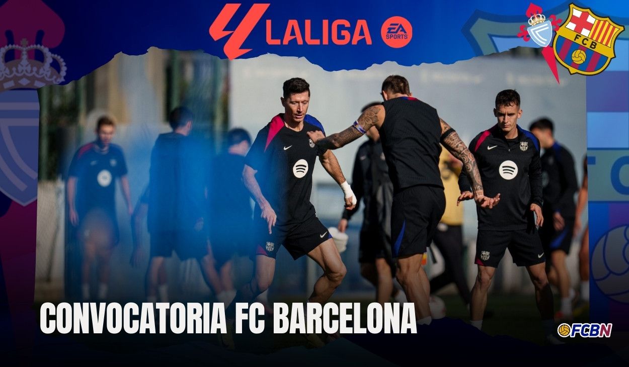 FCBN Convocatoria FC Barcelona Celta de Vigo La Liga 2024 2025 jornada 14