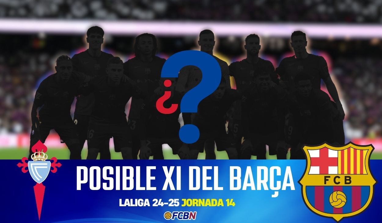 Posible once del FC Barcelona contra Celta de Vigo