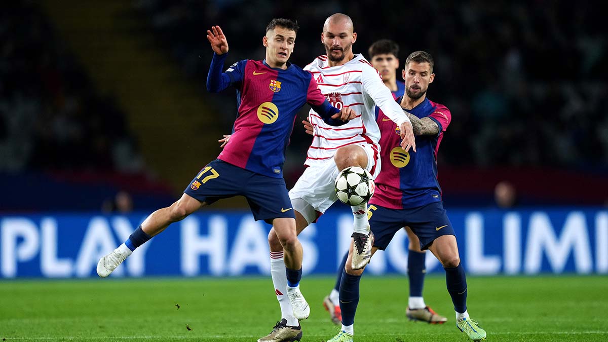 jugadores fc barcelona v stade brest