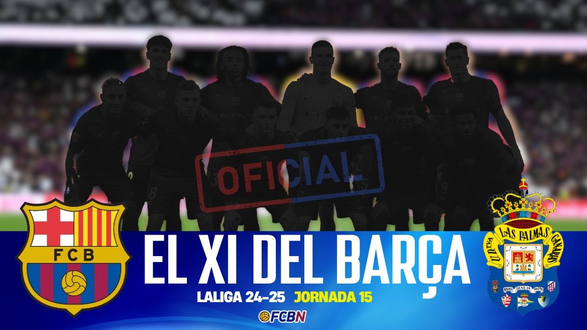 Once del FC Barcelona contra Las Palmas Liga