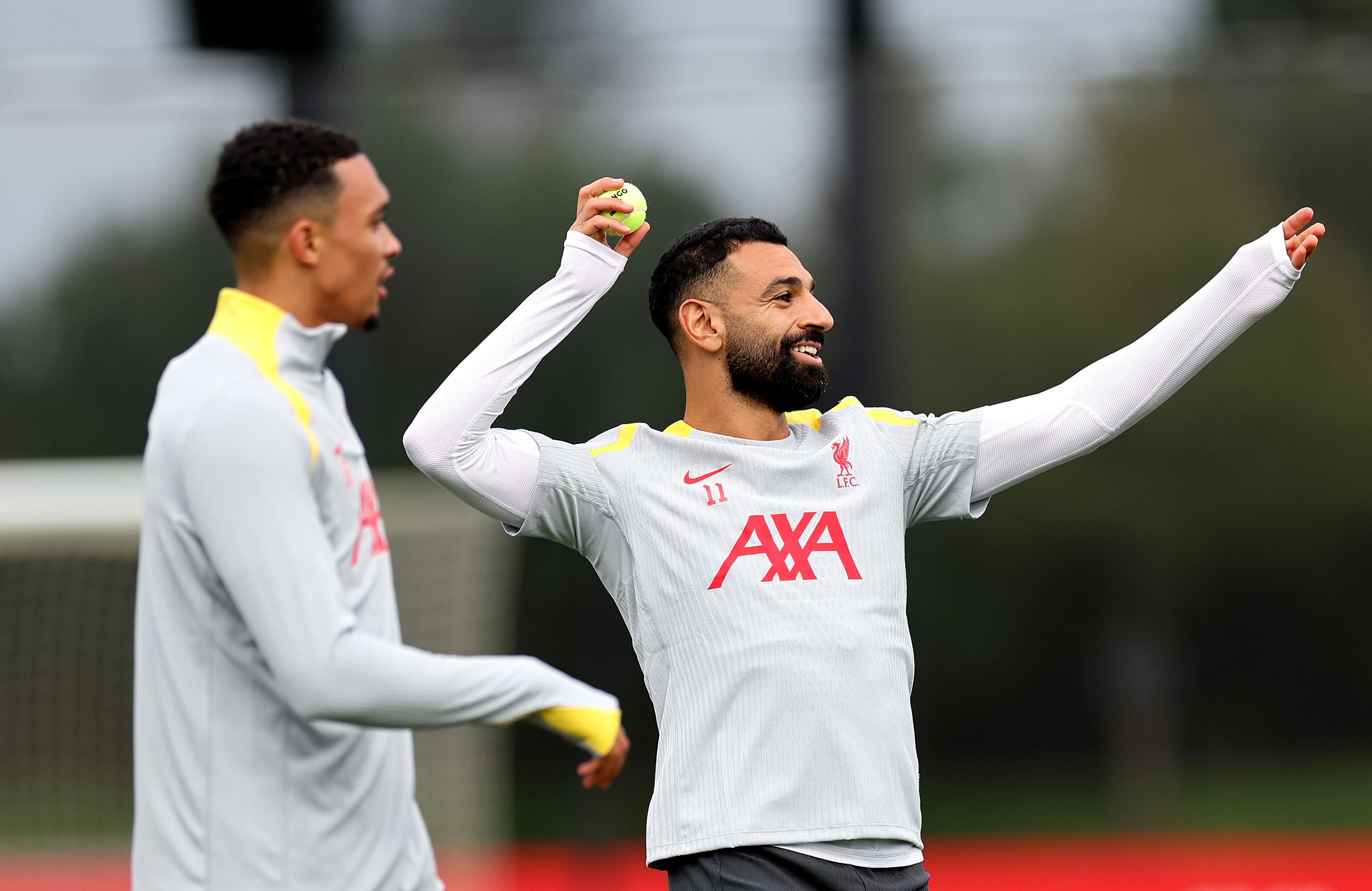 liverpool fc training session and press conference uefa champions league 2024 25 league phase md2