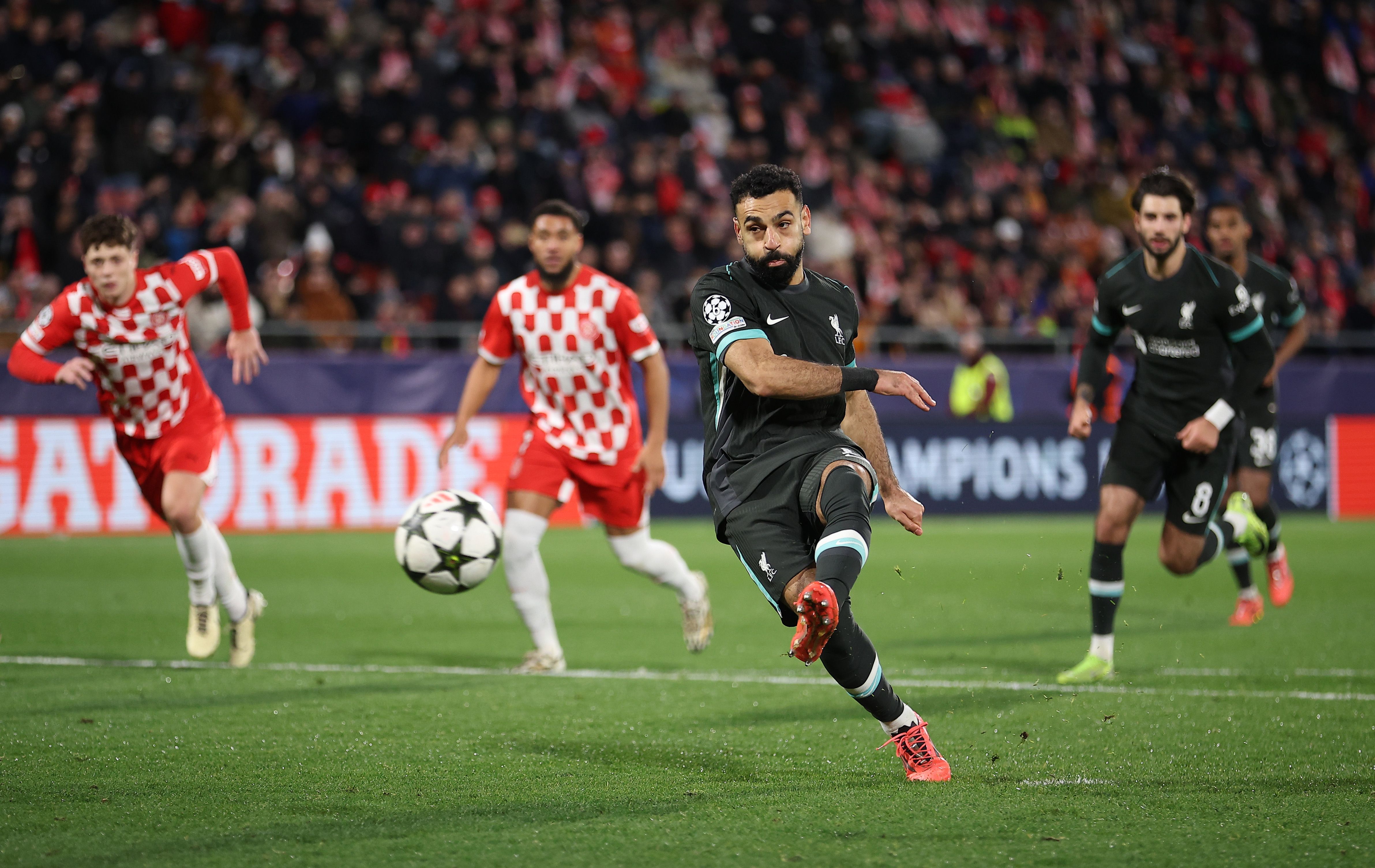 Mohamed Salah anotó el gol del triunfo 'red' ante el Girona (0-1)