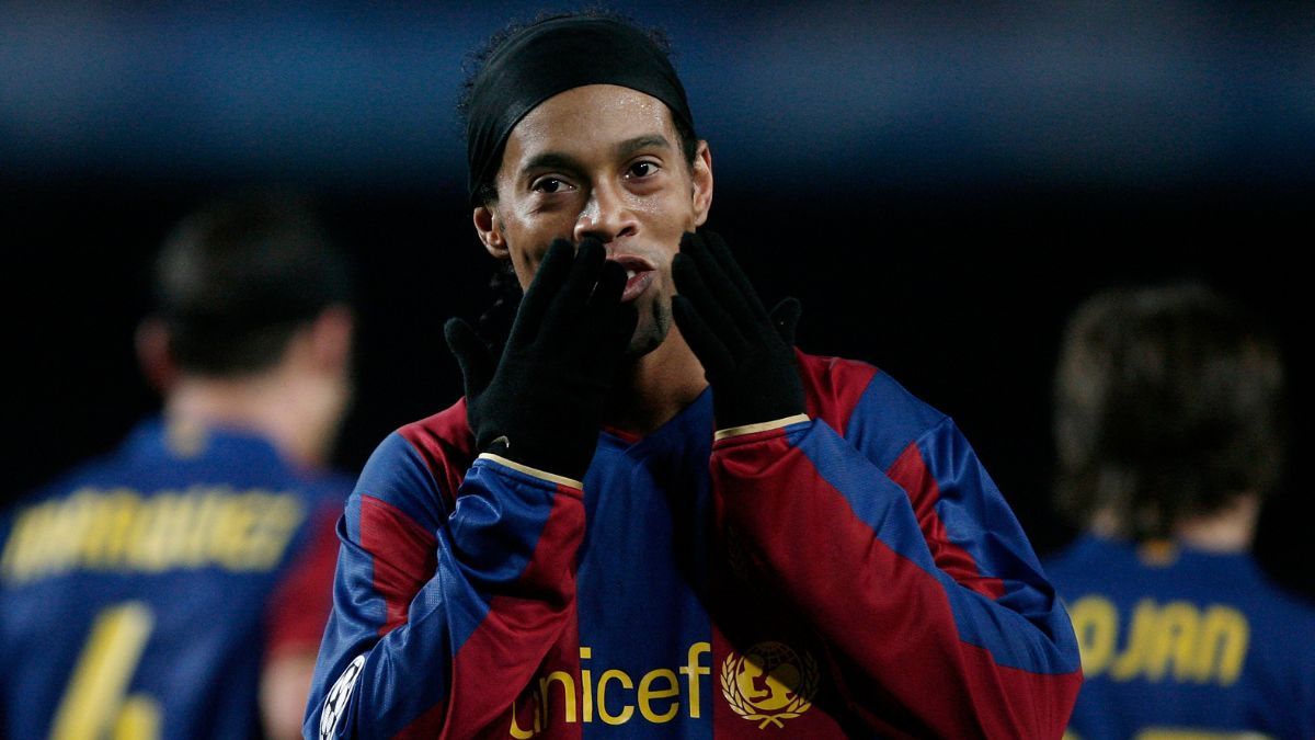 Ronaldinho con el Barça