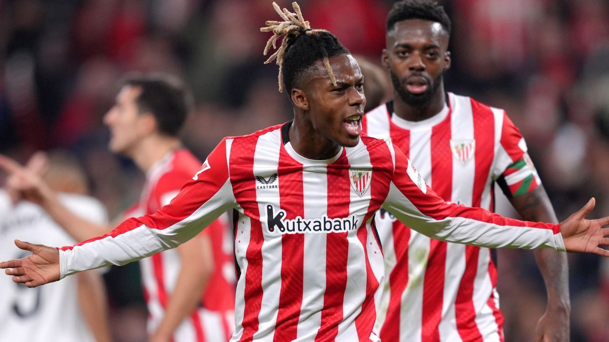 Nico e Iñaki Williams en el duelo entre el Athletic Club y el Real Madrid en LaLiga EA Sports 2024 25