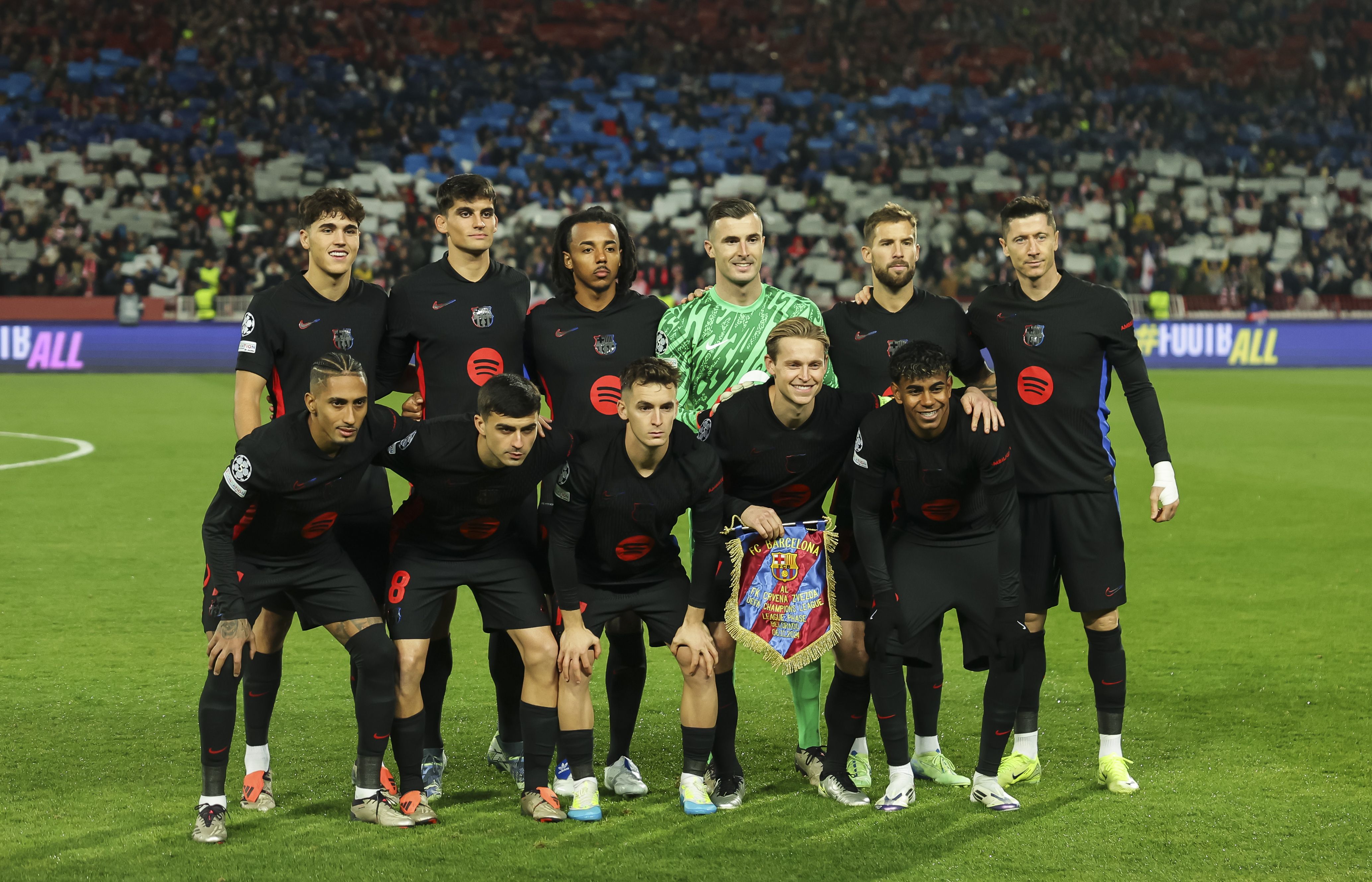 El once del Barça contra el Estrella Roja