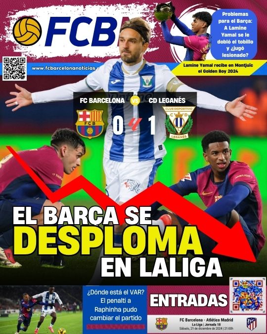 FCBN Cover December 16 2024 Barca 0 1 Leganes League