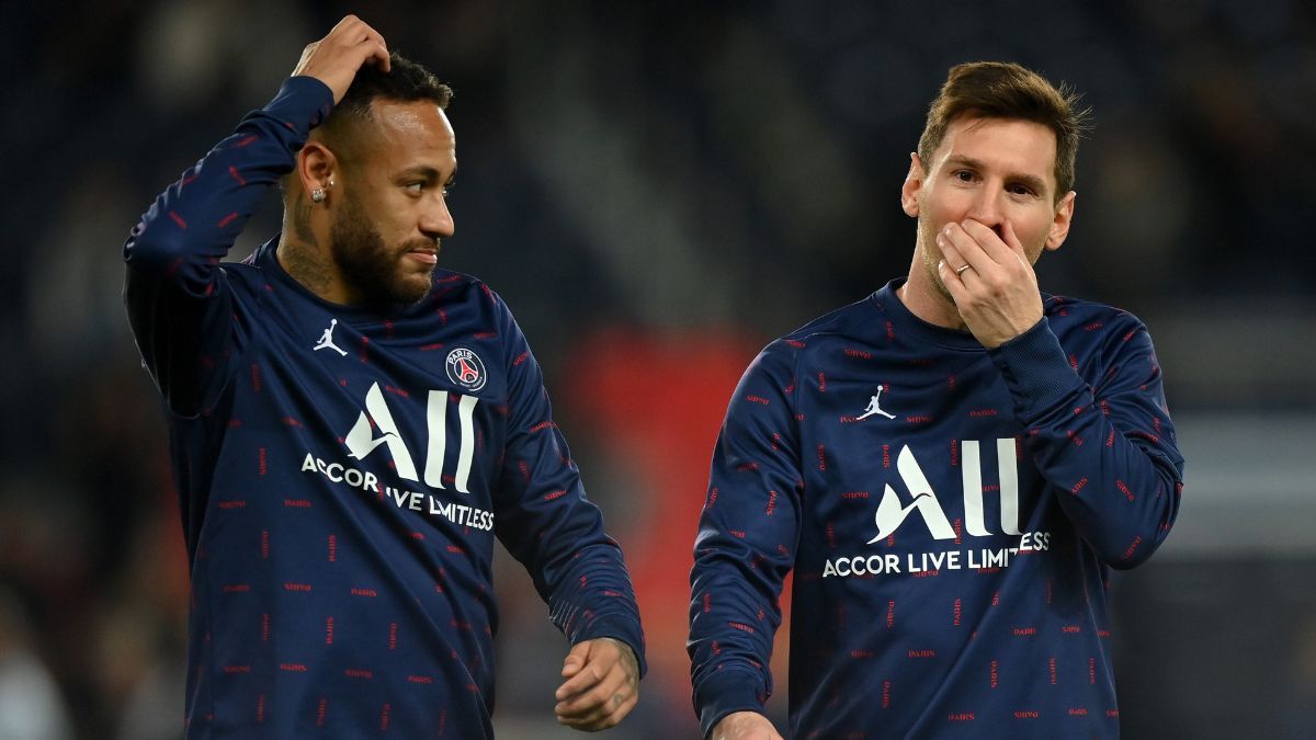 Neymar Jr. y Leo Messi con el Paris Saint Germain en un duelo ante el LOSC Lille en la Ligue 1