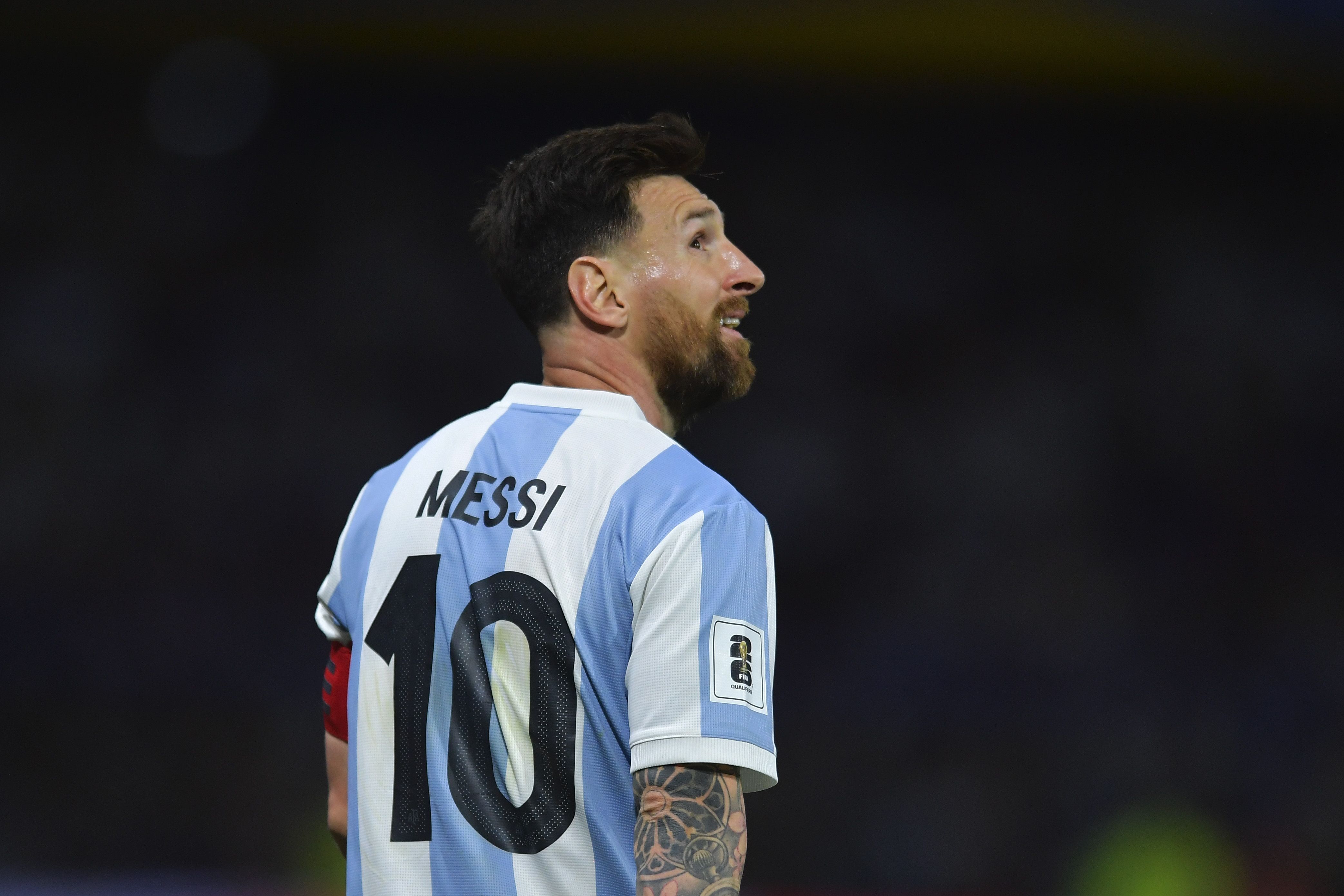 Leo Messi, en un partido con Argentina