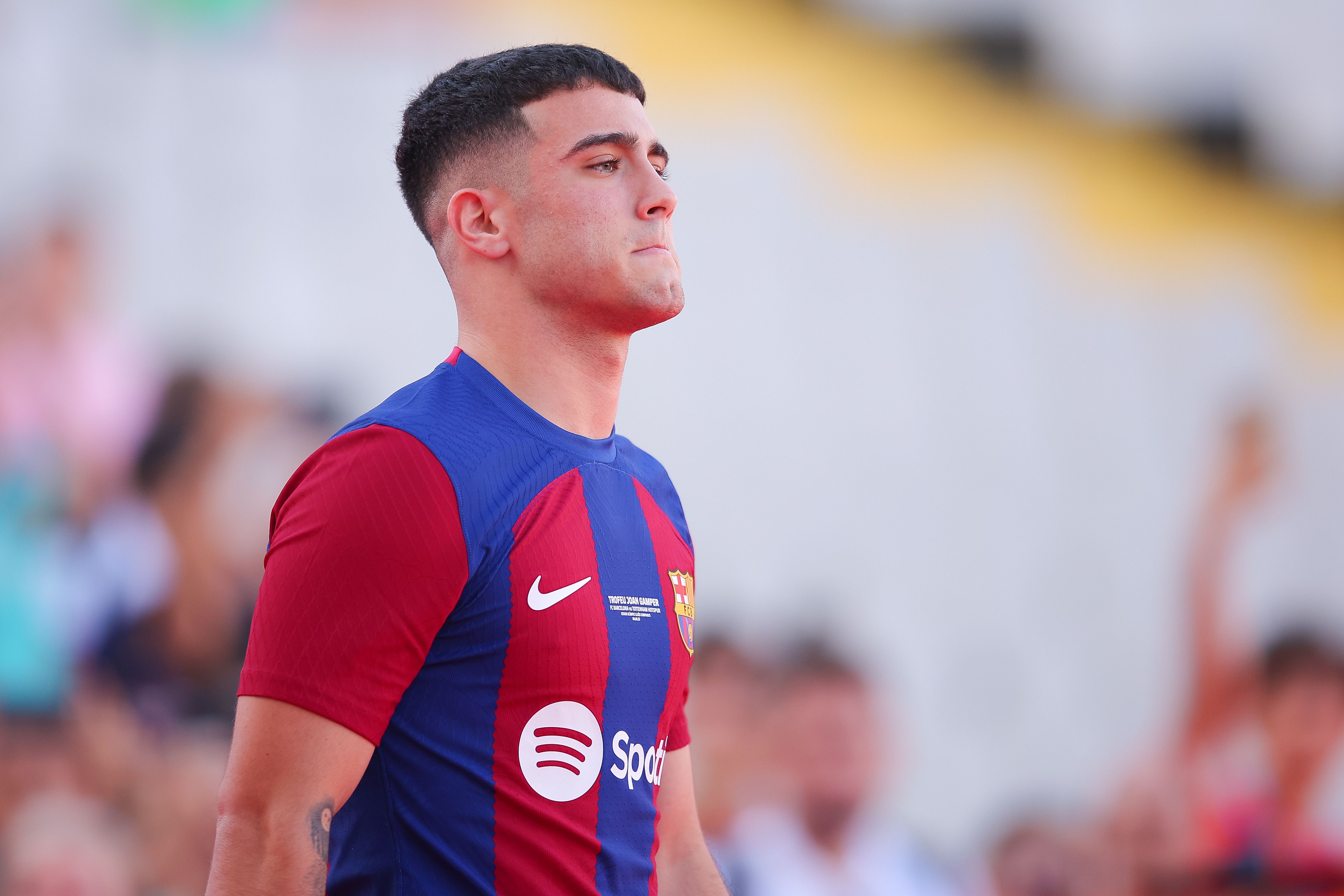 Angel Alarcon before a match with Barça