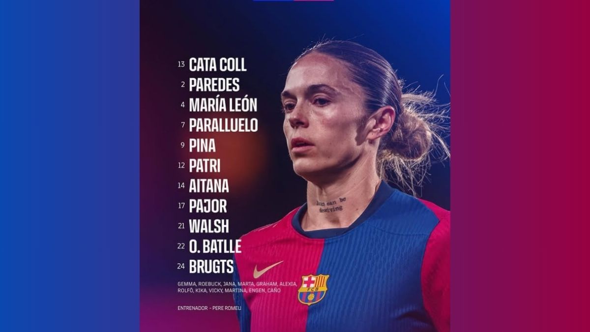 Alineaciones FCB Manchester City J6 UWCL