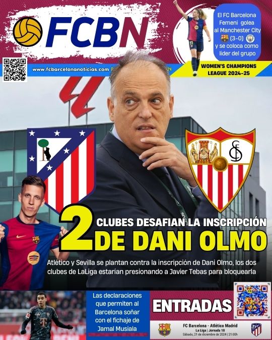 Portada de FCBN 19/12/2024: 2 CLUBES DESAFÍAN LA INSCRIPCIÓN DE DANI OLMO