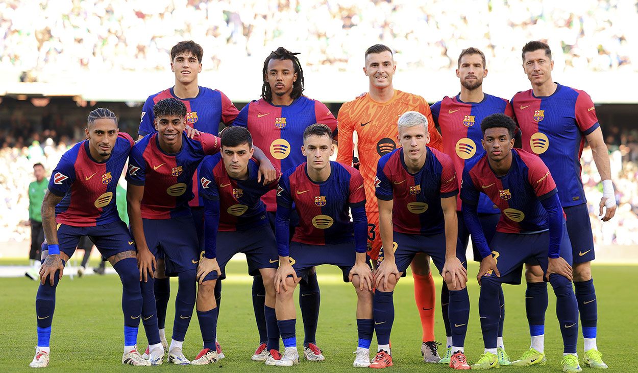 El once del Barça contra el Betis