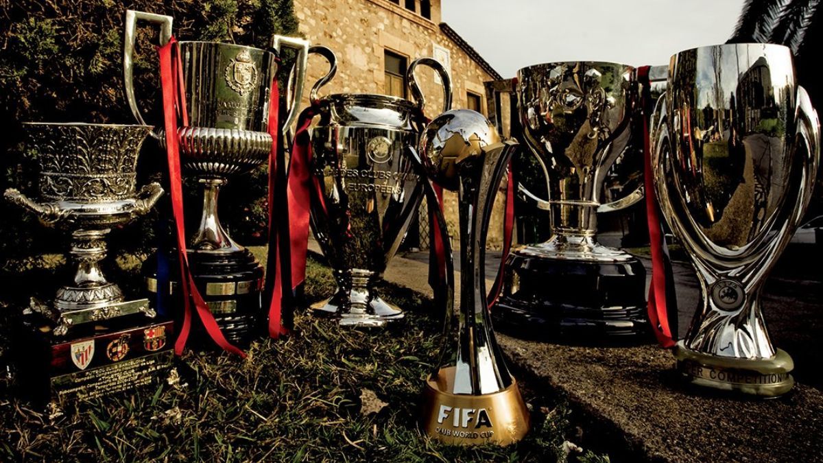 Trofeos ganados por el FC Barcelona en 2009 en su mítico 'sextete'