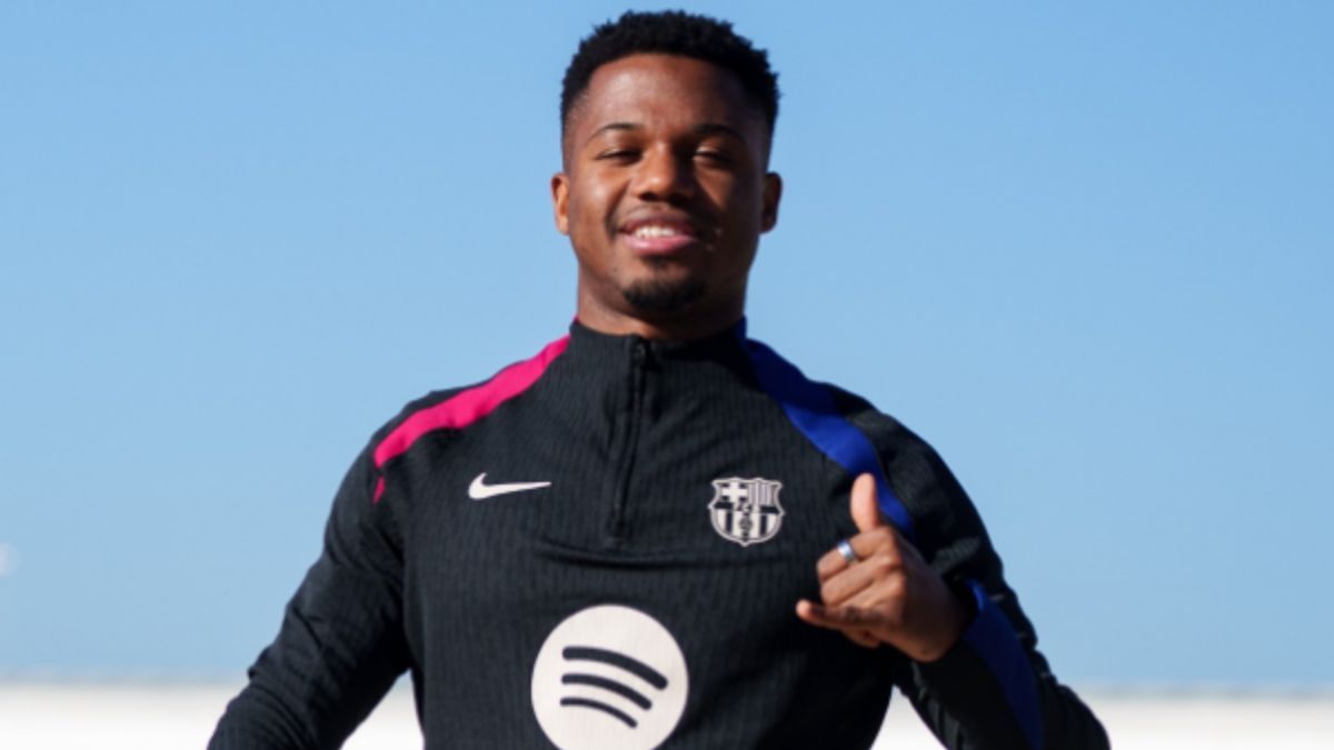 Ansu Fati en un entrenamiento con el Barça (Foto cortesía de la web del FC Barcelona)