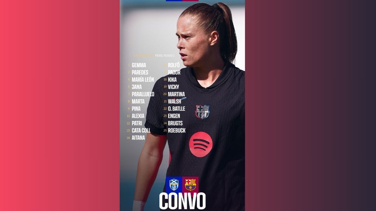 Convocatoria FCB Copa de la Reina