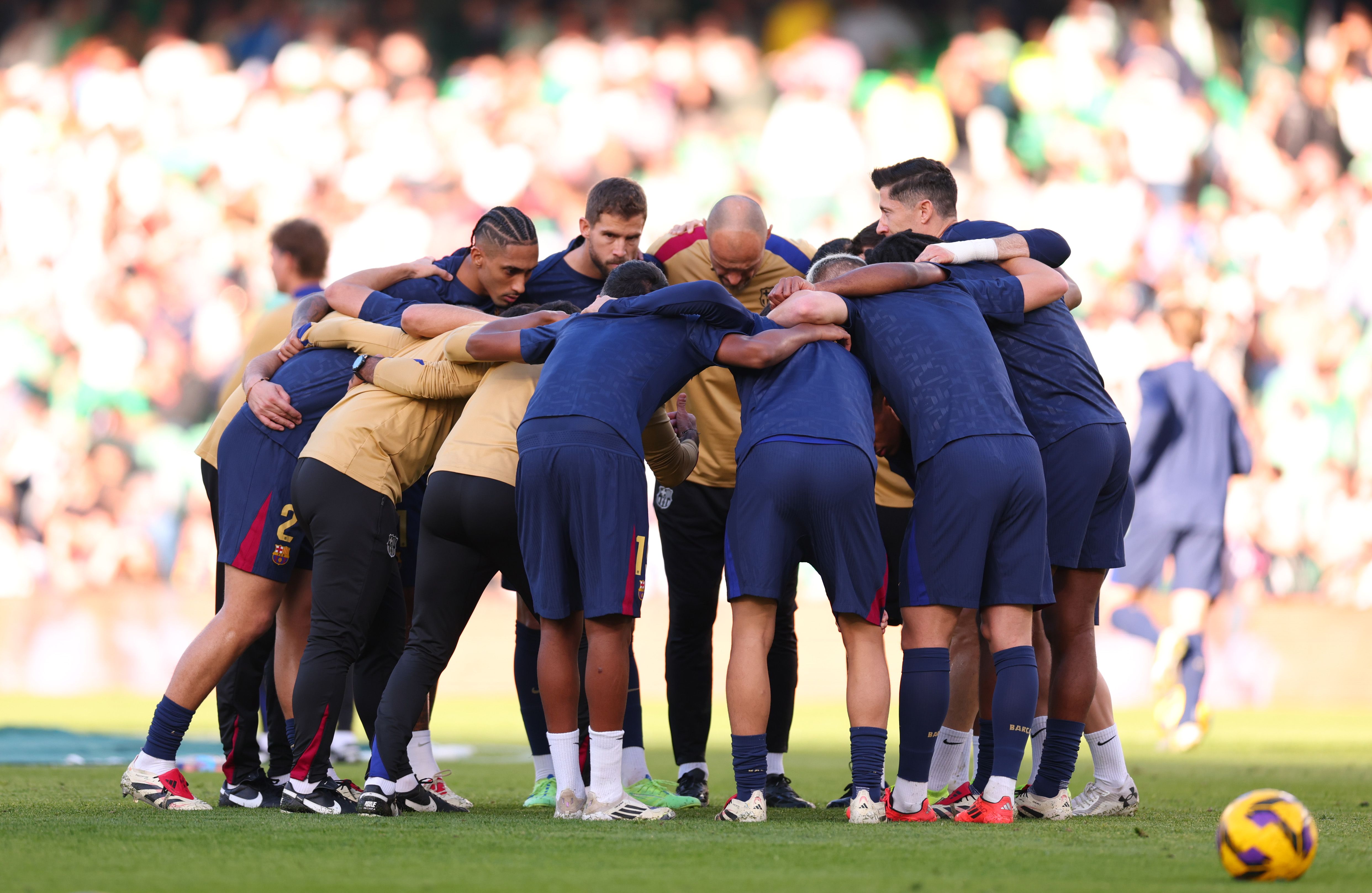 La plantilla del Barça, en la previa del duelo ante el Betis