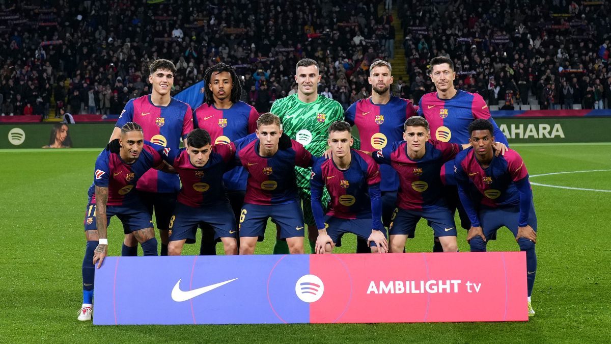 Once del FC Barcelona ante el Atlético de Madrid en LaLiga EA Sports 2024 25