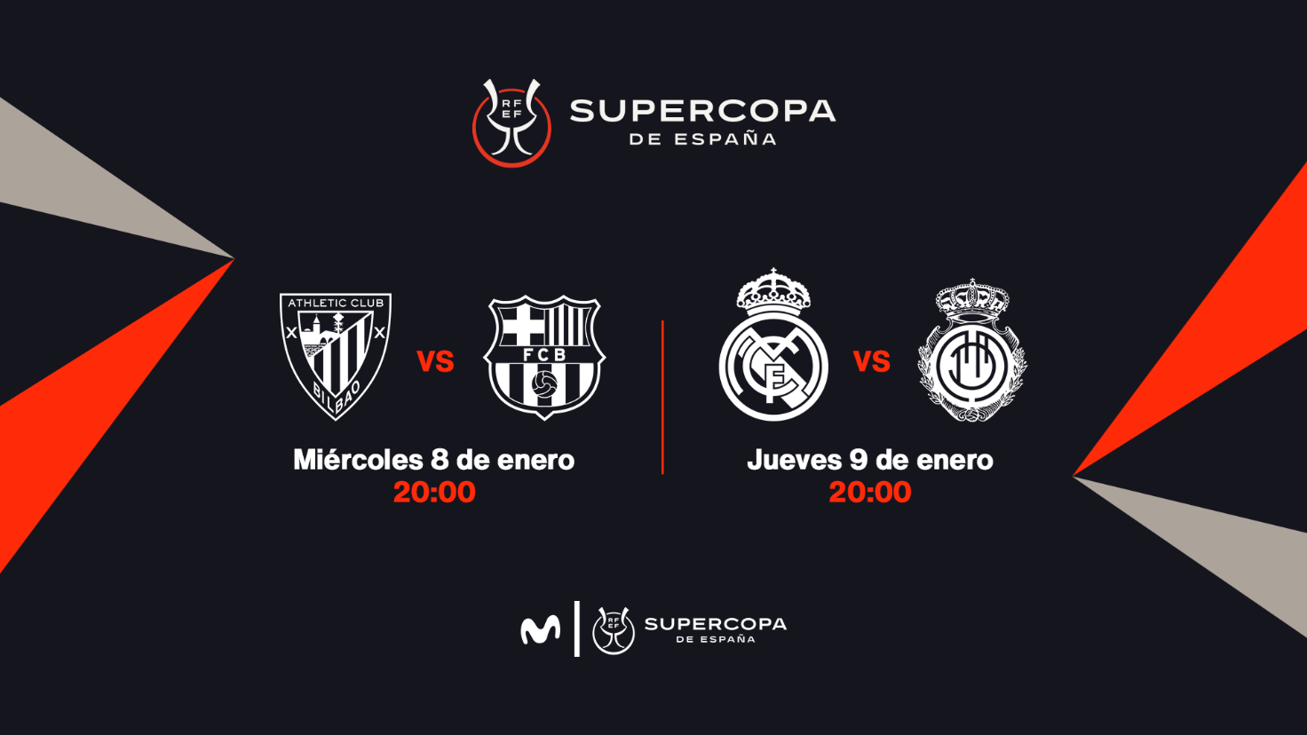 Cuándo y dónde ver por TV los partidos de la Supercopa de España 2025