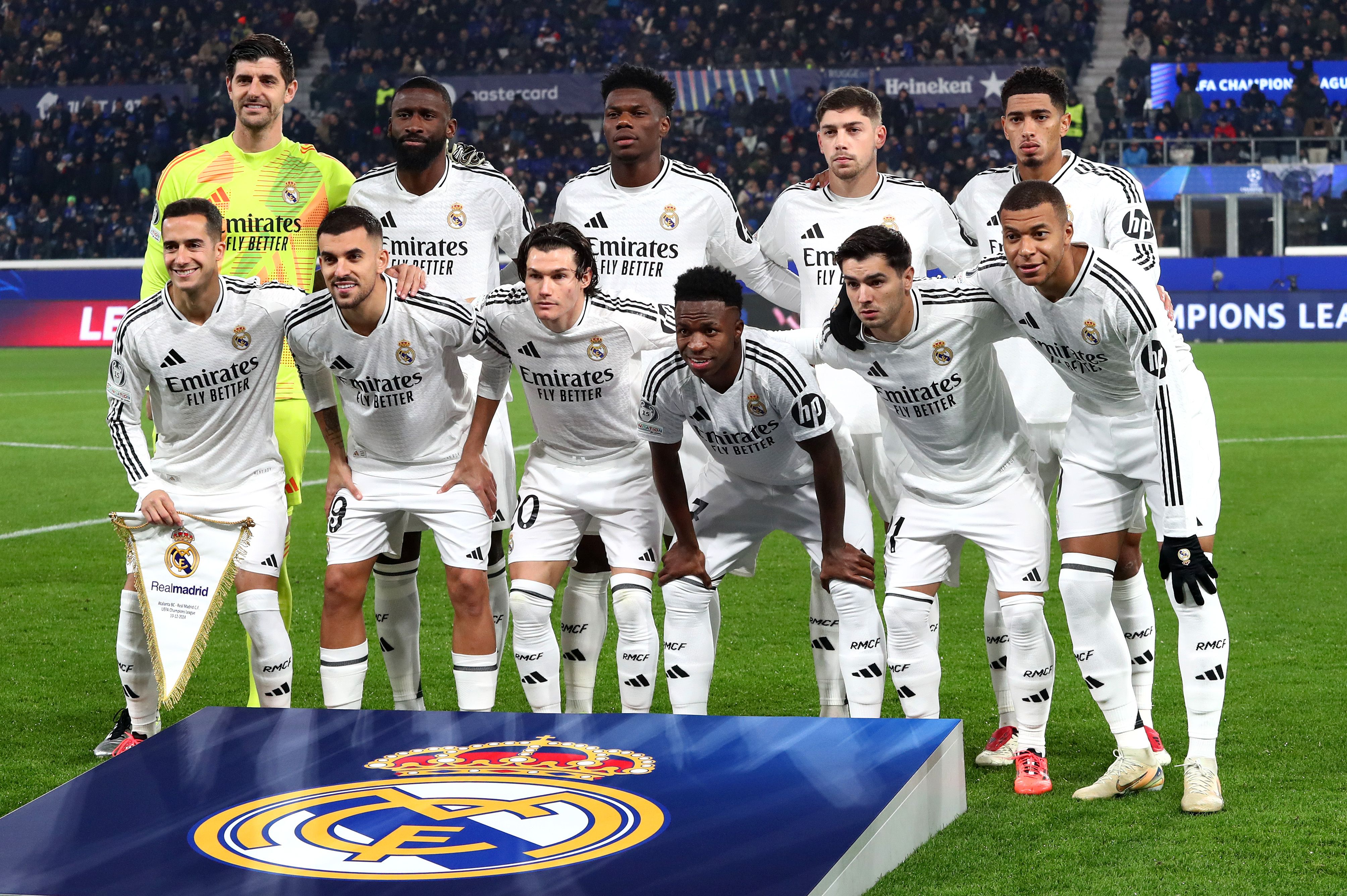 Real Madrid's starting eleven against Atalanta