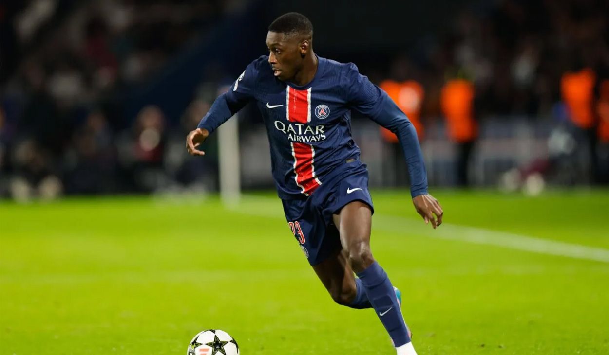 Randal Kolo Mouani in a match with PSG