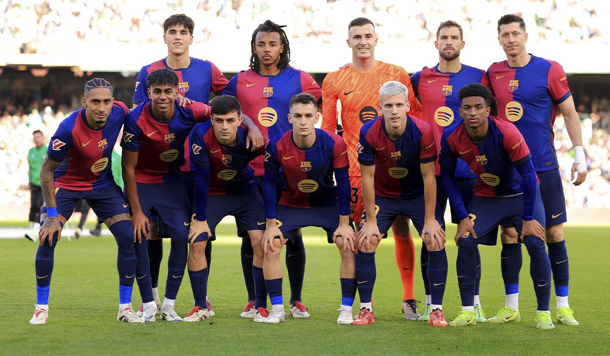 El once del FC Barcelona contra el Betis (2-2)