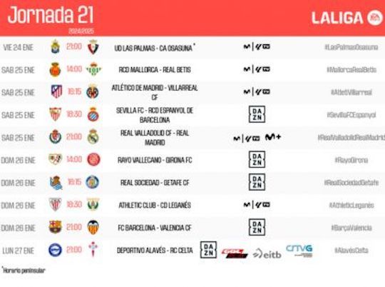 laliga calendar