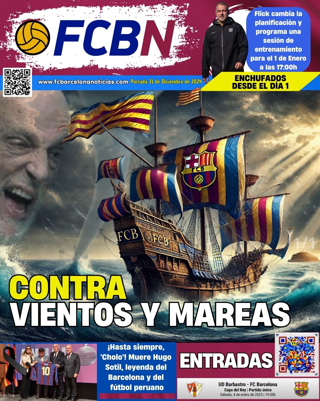 Portada de FCBN 31/12/2024: CONTRA VIENTOS Y MAREAS