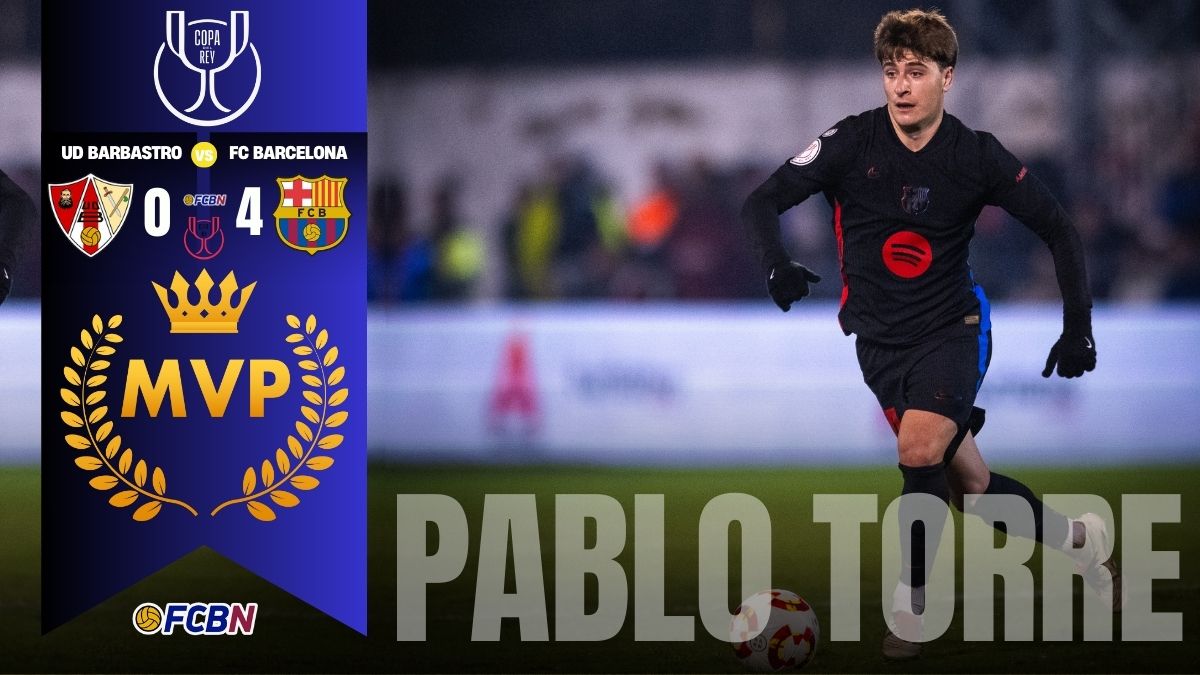 Pablo Torre: gol, asistencias y MVP para reclamar un lugar en la medular del Barça