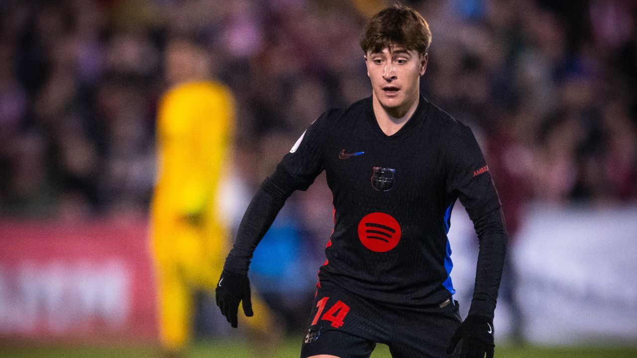 Pablo Torre durante el partido de Copa del Rey ante el Barbastro