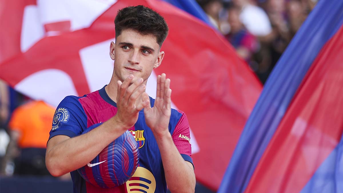 Pau Víctor, durante el Trofeo Joan Gamper 2024