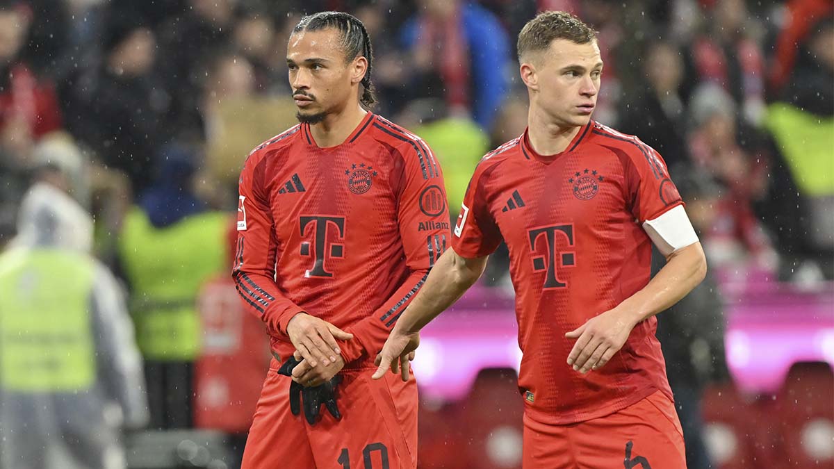 Leroy Sané y Joshua Kimmich en un partido con el Bayern Múnich