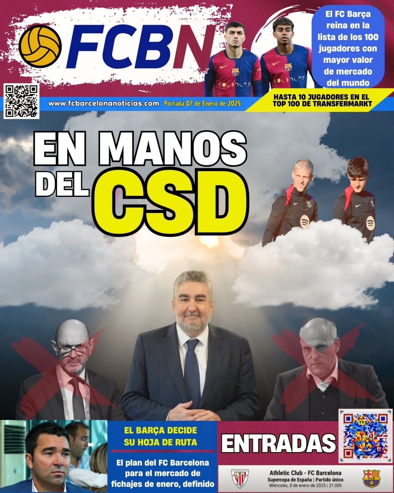 Portada de FCBN 07/01/2025: EN MANOS DEL CSD