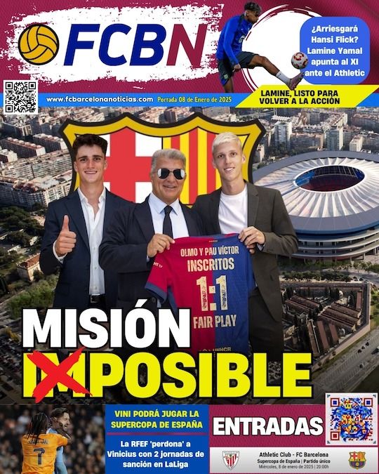 Portada de FCBN 08/01/2025: MISIÓN (IM)POSIBLE, EL CDS CONCEDE LA CAUTELAR URGENTE