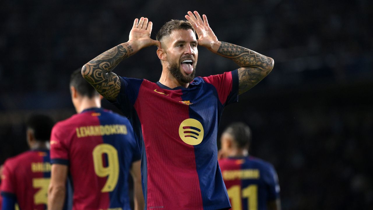 Iñigo Martínez celebrando su gol ante el Young Boys esta temporada