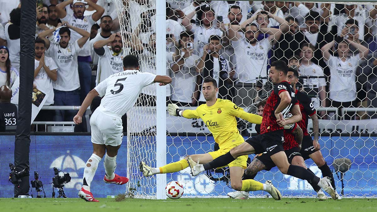 Jude Bellingham anotó el primer gol del Madrid ante el Mallorca