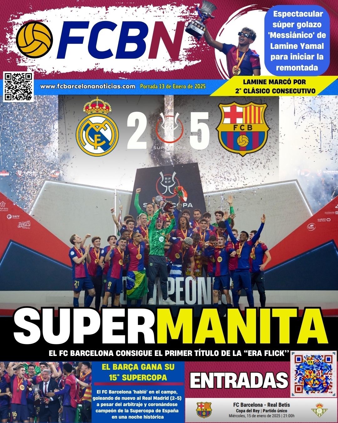 Portada de FCBN 13/01/2025: SUPERCAMPEONES