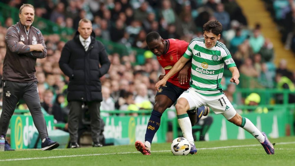 Álex Valle in a match after his loan at Celtic de Glasgow Álex Valle in a match after his loan at Celtic de Glasgow