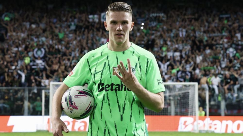 Viktor Gyökeres tras marcar cuatro goles contra el Boavista y situarse como líder en la carrera por la Bota de Oro 2025 Viktor Gyökeres tras marcar cuatro goles contra el Boavista y situarse como líder en la carrera por la Bota de Oro 2025