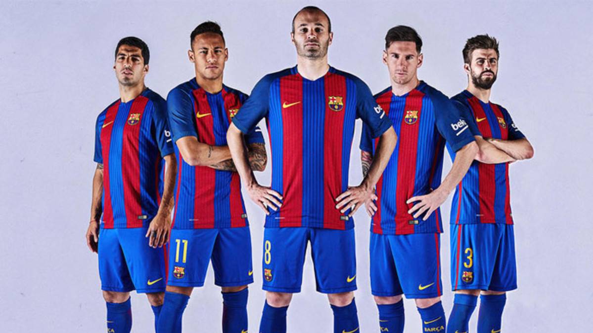 The New T Shirt Of The Fc Barcelona 16 17 On Sale