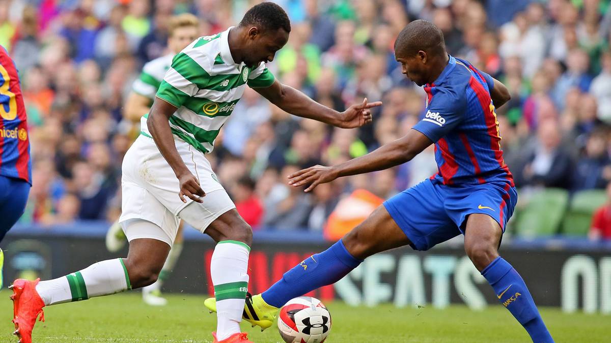 Marlon, durante un partido de pretemporada contra el Celtic